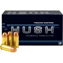 Freedom Munitions Hush Subsonic 40 S&W Ammo 200 Grain Full Metal Jacket Box of 50 - Freedom Munitions