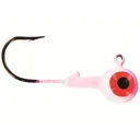 Big Bite Baits Double Dot 2 Color 1/8oz Round Ball Jighead Pink/White - Big Bite Baits