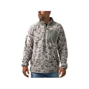 Burlebo Men's Microfleece Quarter Zip Shirt Classic Deer Camo Medium - Burlebo