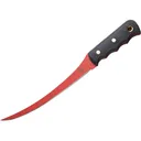 Knives of Alaska Coho Fillet Knife 8" D2 Red Cerakote Blade Santoprene Handle Black - Knives Of Alaska