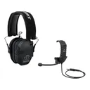 Walker's Razor Slim Low Profile Electronic Ear Muffs with Com Link Black - Walkers Game Ear