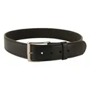 DeSantis Gunhide Plain Holster Belt 1-3/4" Nickel Plated Brass Buckle Suede Lined Leather Black 40" - DeSantis Gunhide