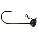 Big Bite Baits Stand -Up Fintwist 1/8oz Wacky Jighead Black - Big Bite Baits