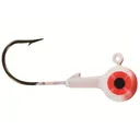 Big Bite Baits Double Dot 2 Color 1/8oz Round Ball Jighead Red/White - Big Bite Baits