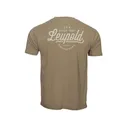 Leupold Men's Linear Script Short Sleeve Crew Neck T Shirt FDE Medium - Leupold