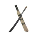 Condor Knives Yoshimi Machete 19.1" 1075 Black Powder Coat Blade Micarta Handle Black - Condor Knives