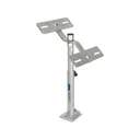 Millennium Marine Double Fixed Fish Finder Mount Silver - Millennium Marine