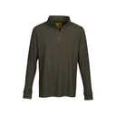 Browning Men's Shallow Creek Quarter Zip Shirt Green Large - Browning