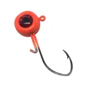BoneHead Tackle BX 1/4oz Round Ball Jighead #2 Hook Orange - Bonehead Tackle
