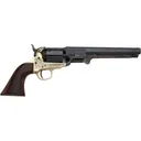 Pietta 1851 Navy Black Powder Revolver 36 Caliber 7.5" Blued Barrel Brass/Engraved Frame Walnut Grip - Pietta
