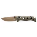 Benchmade Mini Adamas Pocket Knife 3.25" Drop Point CPM MagnaCut Flat Dark Earth Cerakote Blade G-10 Handle Ranger Green - Benchmade