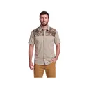 Nomad Men's #7.5 Short Sleeve Shooting Shirt Mossy Oak Migrate Large - Nomad