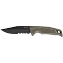 SOG Recondo FX Fixed Blade Knife 4.6" Partially Serrated Clip Point 440C Black Blade Rubber Handle Flat Dark Earth - SOG Knives