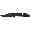 SOG Trident AT Pocket Knife 3.7" Partially Serrated Clip Point Cryo D2 Titanium Nitride Blade Glass Reinforced Nylon (GRN) Handle Black - SOG Knives