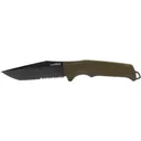 SOG Trident FX Fixed Blade Knife 4.2" Partially Serrated Tanto Point 4116 Titanium Nitride Blade Glass Reinforced Nylon (GRN) Handle Olive Drab - SOG Knives