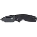 SOG Stout SJ Folding Knife 2.6" Clip Point Cryo D2 Black Blade G10 Handle Blackout - SOG Knives