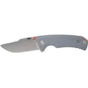 SOG Tellus FLK Pocket Knife 3.65" Drop Point 440 Stonewashed Blade Glass Reinforced Nylon (GRN) Handle Wold Gray - SOG Knives