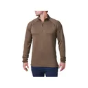 5.11 Men's Stratos Quarter Zip Shirt Major Brown Large - 5.11 Tactical
