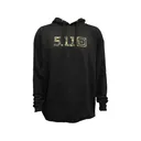 5.11 Men's Woodland Camo Logo Hoodie Black XL - 5.11 Tactical