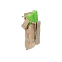 5.11 Double MP5 Magazine Pouch with Bungee Cover Nylon Sandstone - 5.11 Tactical