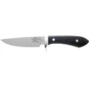 White River Knives Sendero Classic Fixed Blade Knife 4.4" Drop Point CPM S35VN Stonewashed Blade Burlap Micarta Handle Black - White River Knives