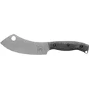 White River Knives Camp Cleaver 5.5" CPM S35VN Stonewashed Blade Burlap Micarta Handle Black - White River Knives