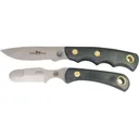 Knives of Alaska Alpha Wolf/Muskrat Combo Fixed Blade Knife D2 Tool Steel Blades Suregrip Handle Black - Knives Of Alaska