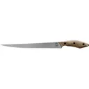 White River Knives Fillet Knife 10" Trailing Point CPM S35VN Stonewashed Blade Richlite Handle Black - White River Knives