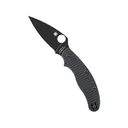 Spyderco UK Penknife Salt Pocket Knife 2.95" Drop Point CPM MagnaCut Black DLC Blade G-10 Handle Black - Spyderco