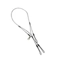 Rolling Thunder Stainless Steel Cable Lanyard 3 Drops Black - Rolling Thunder Game Calls