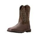 Ariat Groundbreaker Square Toe Work Boots Leather Brown Men's 13 EE - Ariat