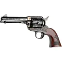 Pietta 1873 PRCA Hall Of Fame Black Powder Revolver 44 Caliber 4.75" Blued Barrel Case Hardened Frame Walnut Grip - Pietta