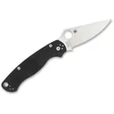 Spyderco Para Military 2 Left Hand Pocket Knife 3.42" Leaf CPM S30V Satin Blade G-10 Handle Black - Spyderco