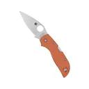 Spyderco Chaparral Pocket Knife 2.8" Drop Point CPM-REX 121 Satin Blade G-10 Handle Burnt Orange - Spyderco