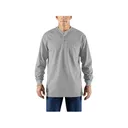 Carhartt Men's FR Force Loose Fit Midweight Long Sleeve Henley Shirt Light Gray XL Tall - Carhartt