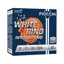 Fiocchi White Rino International 12 Gauge Ammo 2-3/4" #7-1/2 Lead Shot 7/8 oz Case of 250 (10 Boxes of 25) - Fiocchi