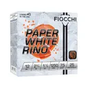 Fiocchi Paper White Rino 12 Gauge Ammo 2-3/4" #7-1/2 Lead Shot 1-1/8 oz Box of 25 - Fiocchi
