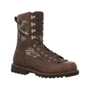 Rocky Men's Forester 10" Waterproof 800 Gram Insulated Hunting Boots Leather Brown/Realtree APX 13 D - Rocky
