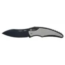 Camillus Heat Assisted Opening Pocket Knife 3.5" Drop Point AUS-8 Black Titanium Carbonitride Blade Aluminum/Nylon Handle Black/Gray - Camillus