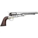 Pietta 1860 Army Old Silver Black Powder Revolver 44 Caliber 8" Barrel Steel Frame Walnut Grip - Pietta