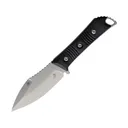 Microtech Always Survive Fixed Blade Knife 4.5" Spear Point Bohler M390MK Stonewashed Blade G-10 Handle Black - Microtech Knives