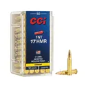 CCI 17 Hornady Magnum Rimfire (HMR) Ammo 17 Grain Speer TNT Jacketed Hollow Point Case of 500 (10 Boxes of 50) - CCI