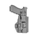 Rounded Druid 2.0 IWB/OWB Holster Ambidextrous Glock 17, 19 with Streamlight TLR-1 Kydex Carbon Fiber Black - Rounded Gear
