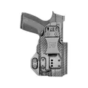 Rounded Druid 2.0 IWB/OWB Holster Ambidextrous Smith & Wesson Shield X with Streamlight TLR-7 Sub Kydex Carbon Fiber Black - Rounded Gear