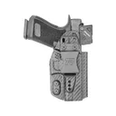 Rounded Druid 2.0 IWB/OWB Holster Ambidextrous Glock 48 Kydex Carbon Fiber Black - Rounded Gear