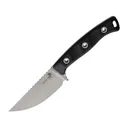 Microtech Akris Fixed Blade Knife 8.25" Straightback Bohler M390MK Stonewashed Blade G-10 Handle Black - Microtech Knives