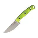Microtech Akris Fixed Blade Knife 8.25" Straightback Bohler M390MK Stonewashed Blade G-10 Handle Hi-Vis - Microtech Knives