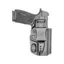 Rounded Druid 2.0 IWB/OWB Holster Ambidextrous Sig Sauer P365 XMacro Kydex Carbon Fiber Black - Rounded Gear