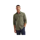 Wrangler Men's Mixed Material Long Sleeve Shirt Dusty Olive XL - Wrangler