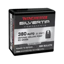 Winchester Silvertip 380 ACP (356 Diameter) Bullets 85 Grain Jacketed Hollow Point Box of 100 - Winchester